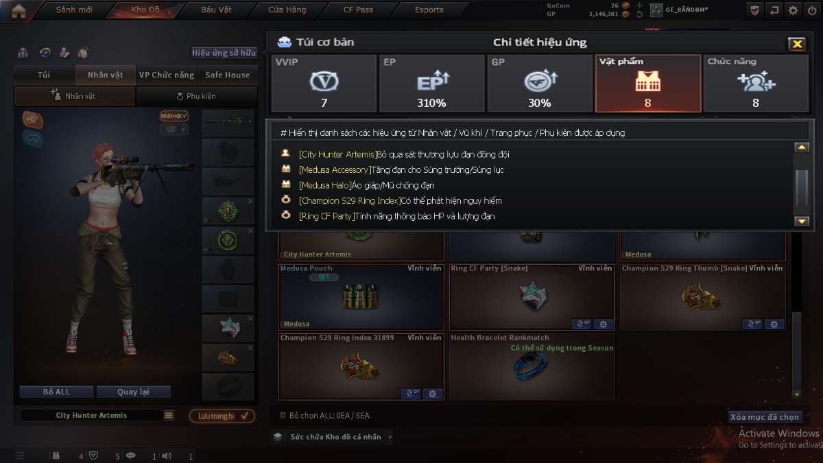 shop acc cf uy tin gia re